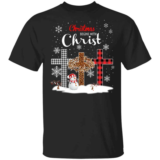 Christmas Begins With Christ Shirt, Hoodie, Tank