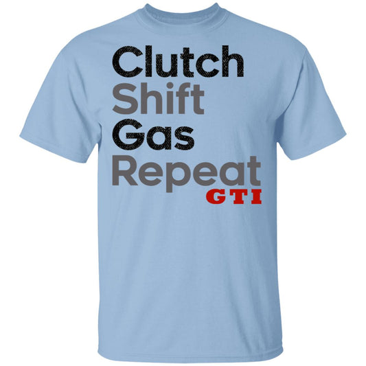 
	Clutch Shift Gas Repeat GTI Shirt, Hoodie, Tank