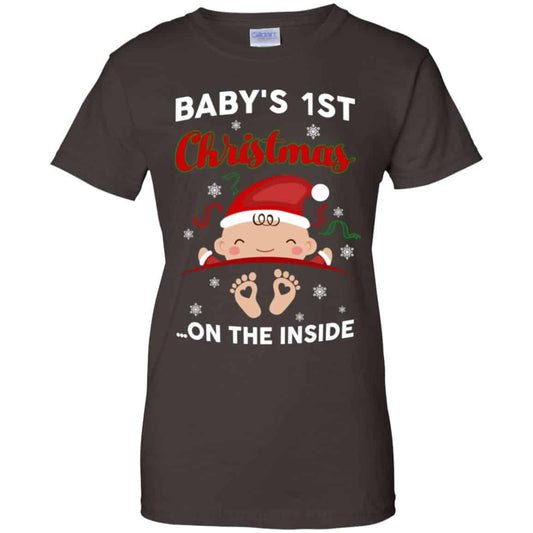Baby’s 1st Christmas On The Inside Shirt, Hoodie, Tank