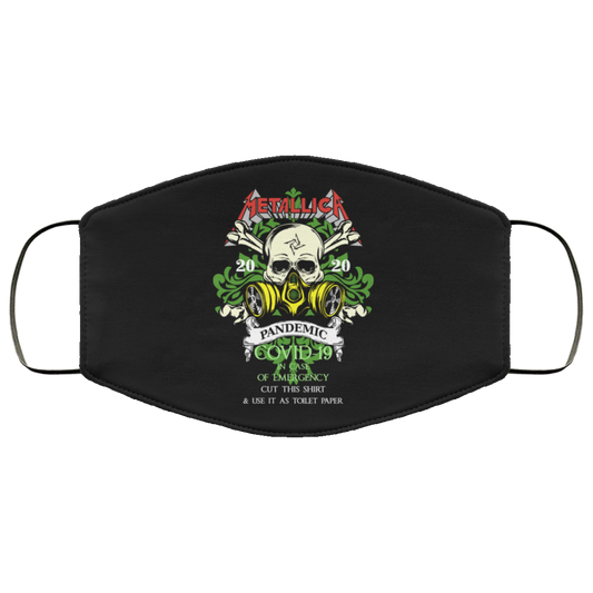 Metallica 2020 Pandemic Covid-19 In Case Of Emergency Use This Shirt As Toilet Paper Face Mask
