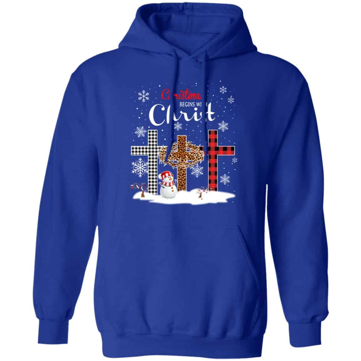 Christmas Begins With Christ Shirt, Hoodie, Tank