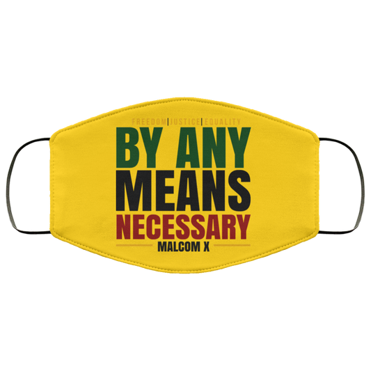 
	Freedom Justice Equality By Any Means Necessary Malcom X Face Mask