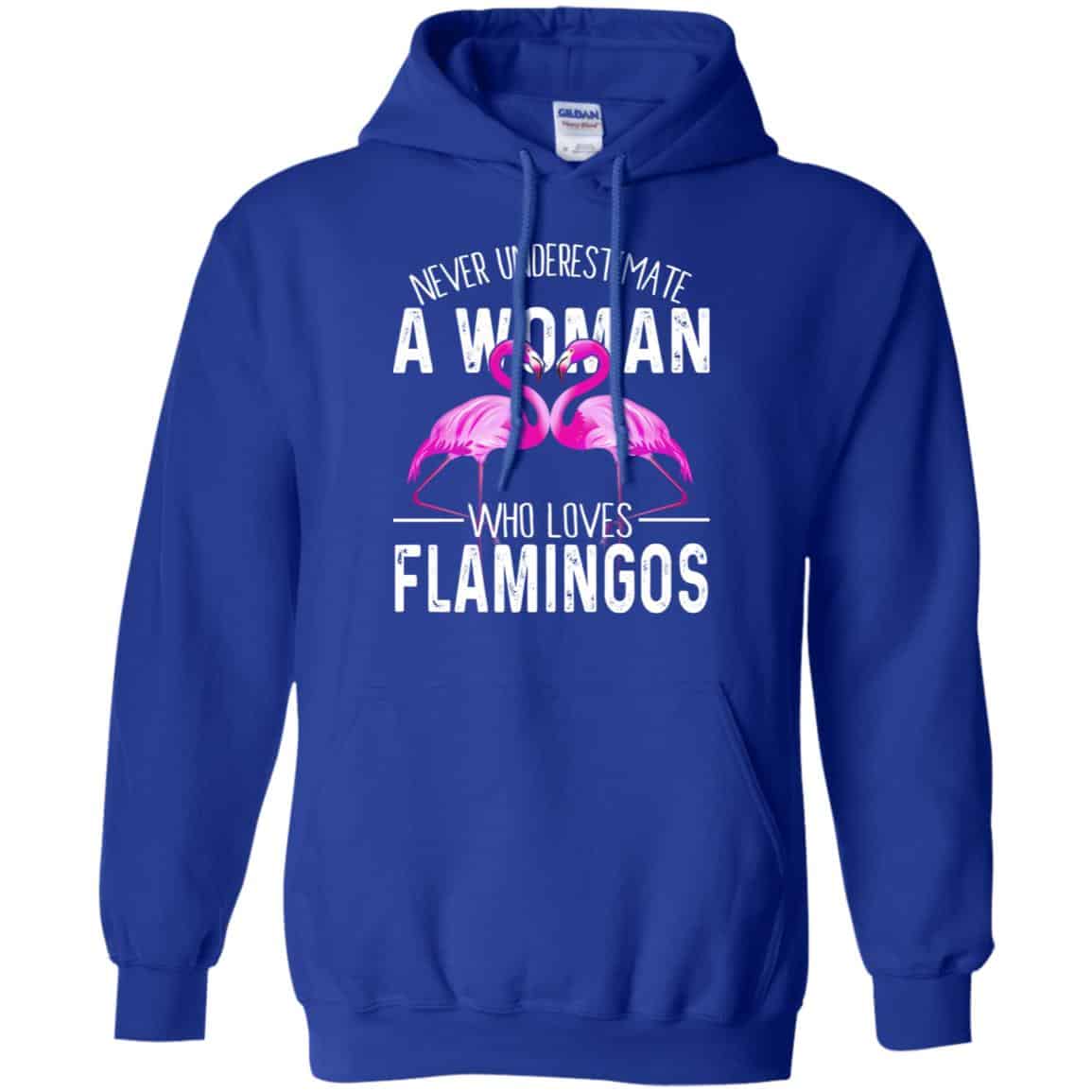 Never Underestimate A Woman Who Loves Flamingos T-Shirts, Hoodie, Tank
