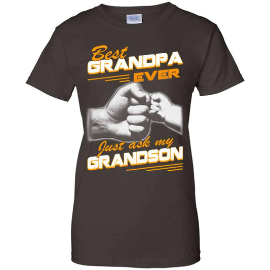 Best Grandpa Ever Just Ask My Grandson T-Shirts, Hoodie, Tank