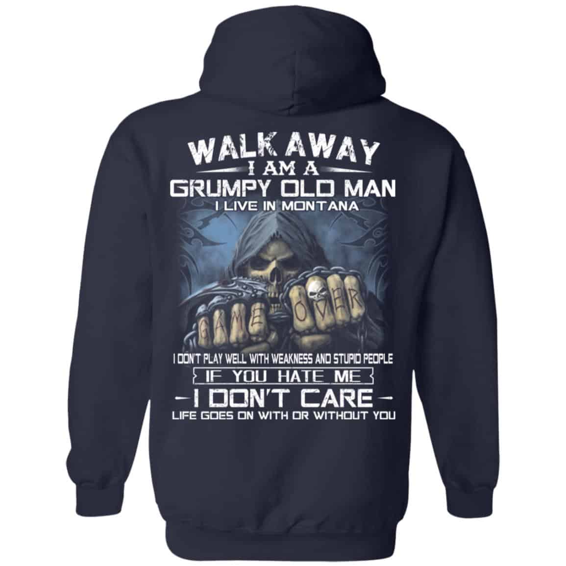 Walk Away I Am A Grumpy Old Man I Live In Montana T-Shirts, Hoodie, Tank