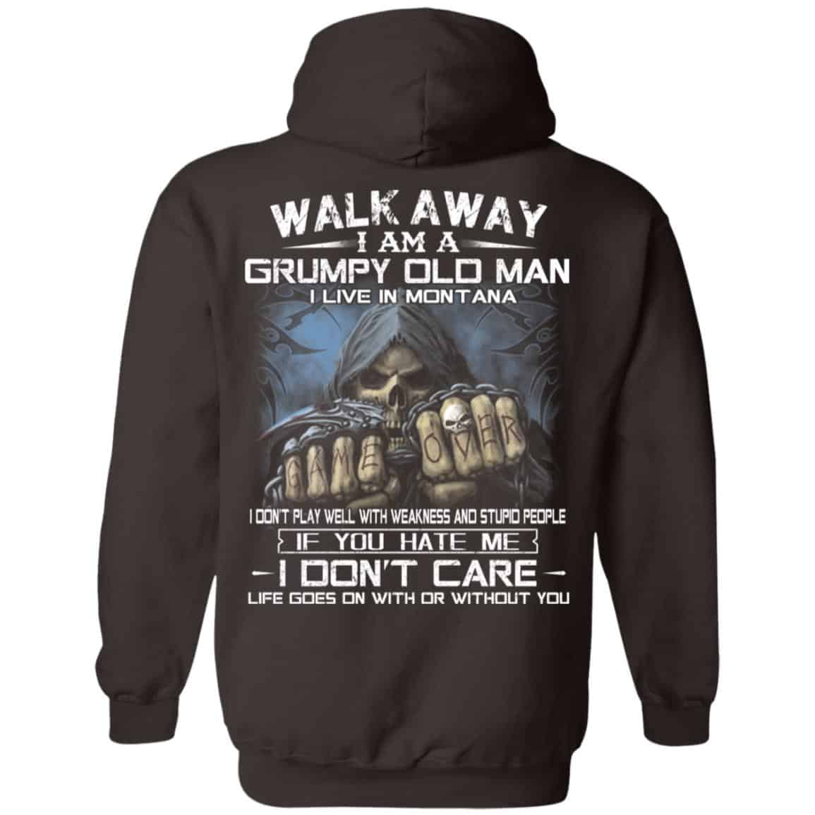 Walk Away I Am A Grumpy Old Man I Live In Montana T-Shirts, Hoodie, Tank