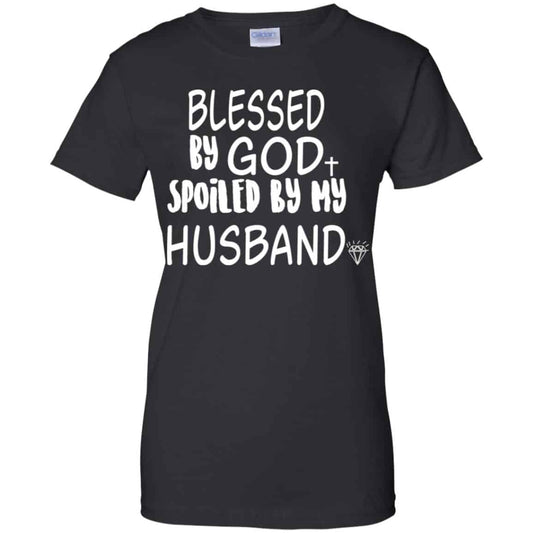 
	Blessed By God Spoiled By My Husband T-Shirts, Hoodie, Sweater