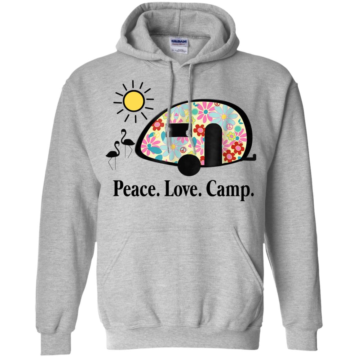 Peace. Love. Camp. Camping T-Shirts, Hoodie, Tank