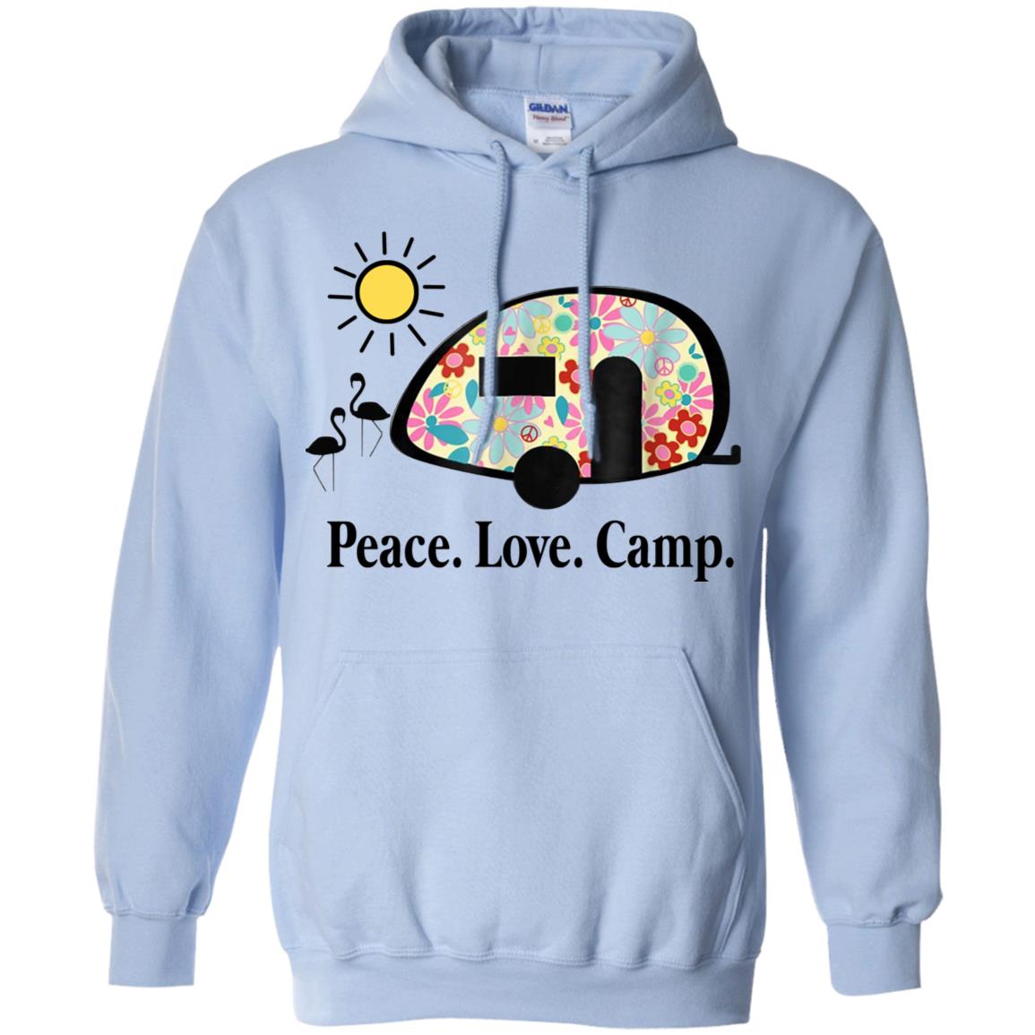 Peace. Love. Camp. Camping T-Shirts, Hoodie, Tank