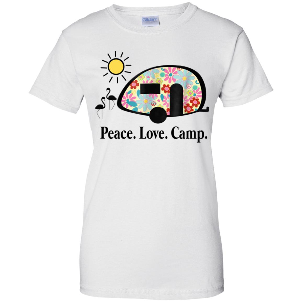 Peace. Love. Camp. Camping T-Shirts, Hoodie, Tank