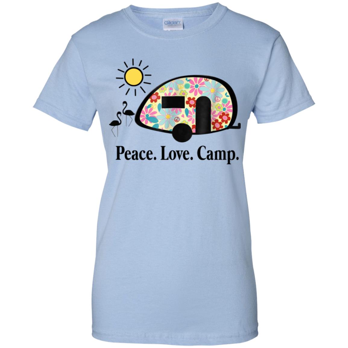 
	Peace. Love. Camp. Camping T-Shirts, Hoodie, Tank