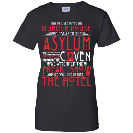 
	We Lived In The Murder House We Escape The Asylum Shirt, Hoodie, Tank
