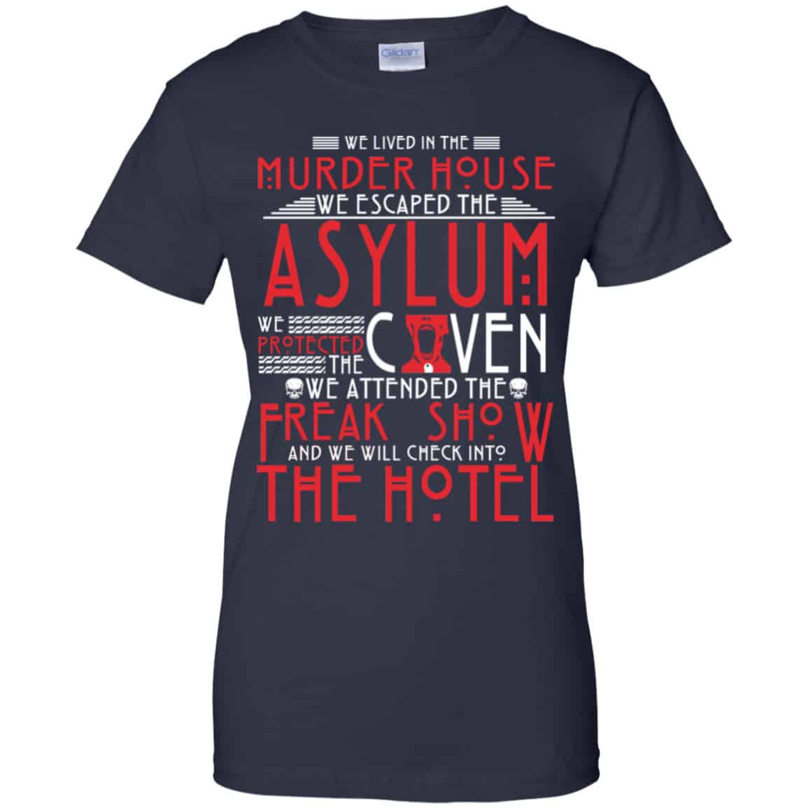 We Lived In The Murder House We Escape The Asylum Shirt, Hoodie, Tank
