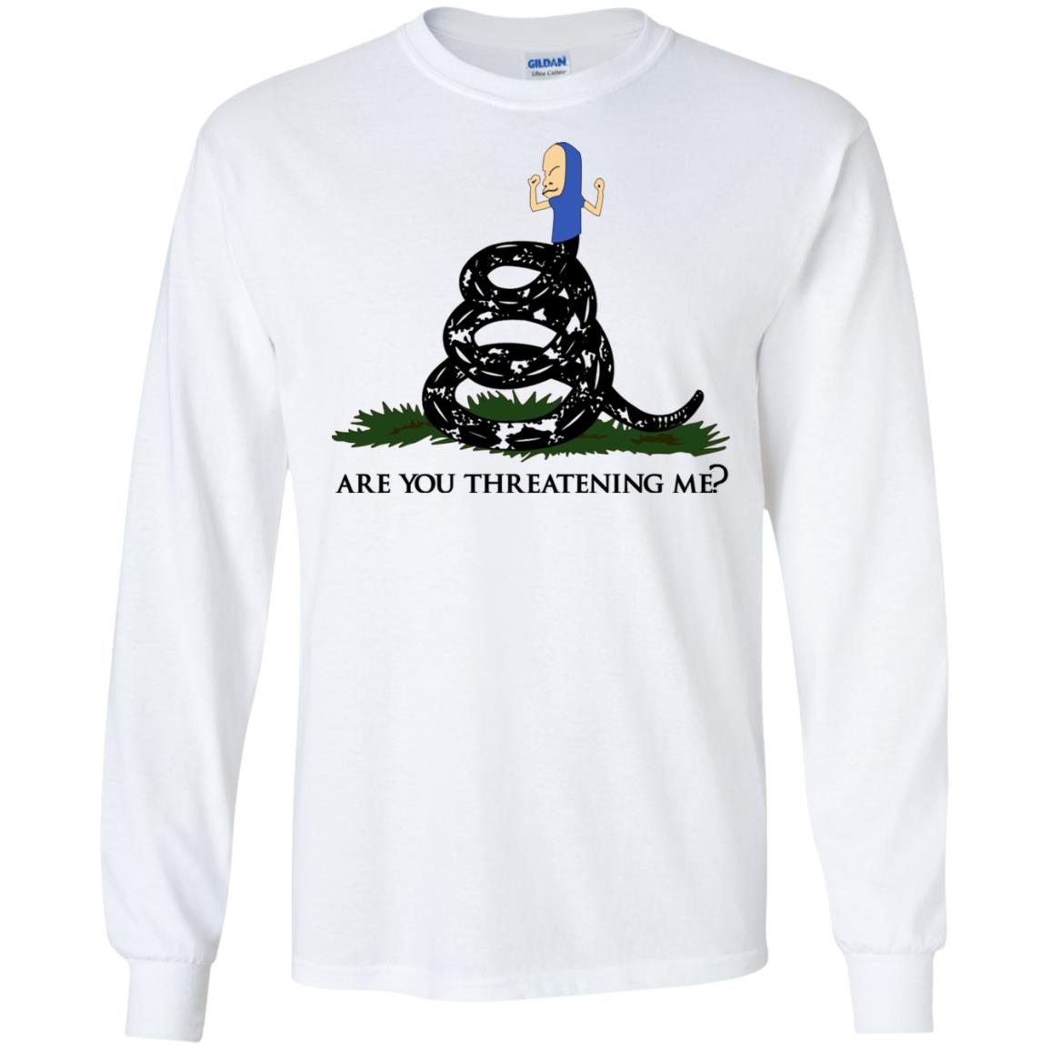 Gadsden Flag Beavis: Are You Threatening Me T-Shirts, Hoodie, Tank
