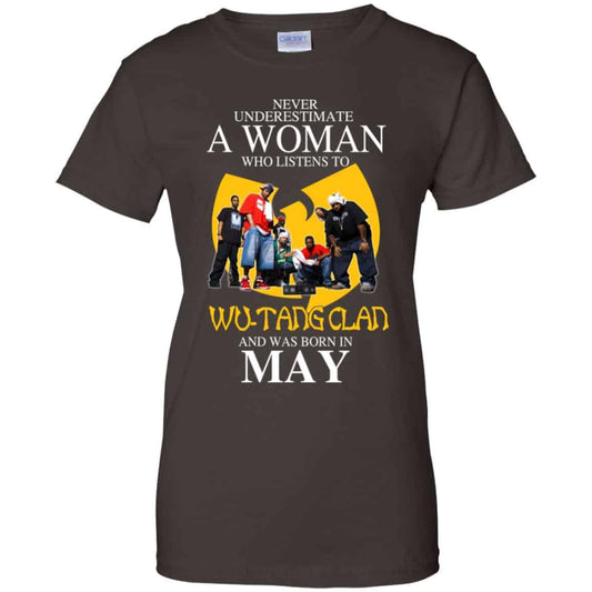 A Woman Who Listens To Wu-Tang Clan And Was Born In May T-Shirts, Hoodie, Tank