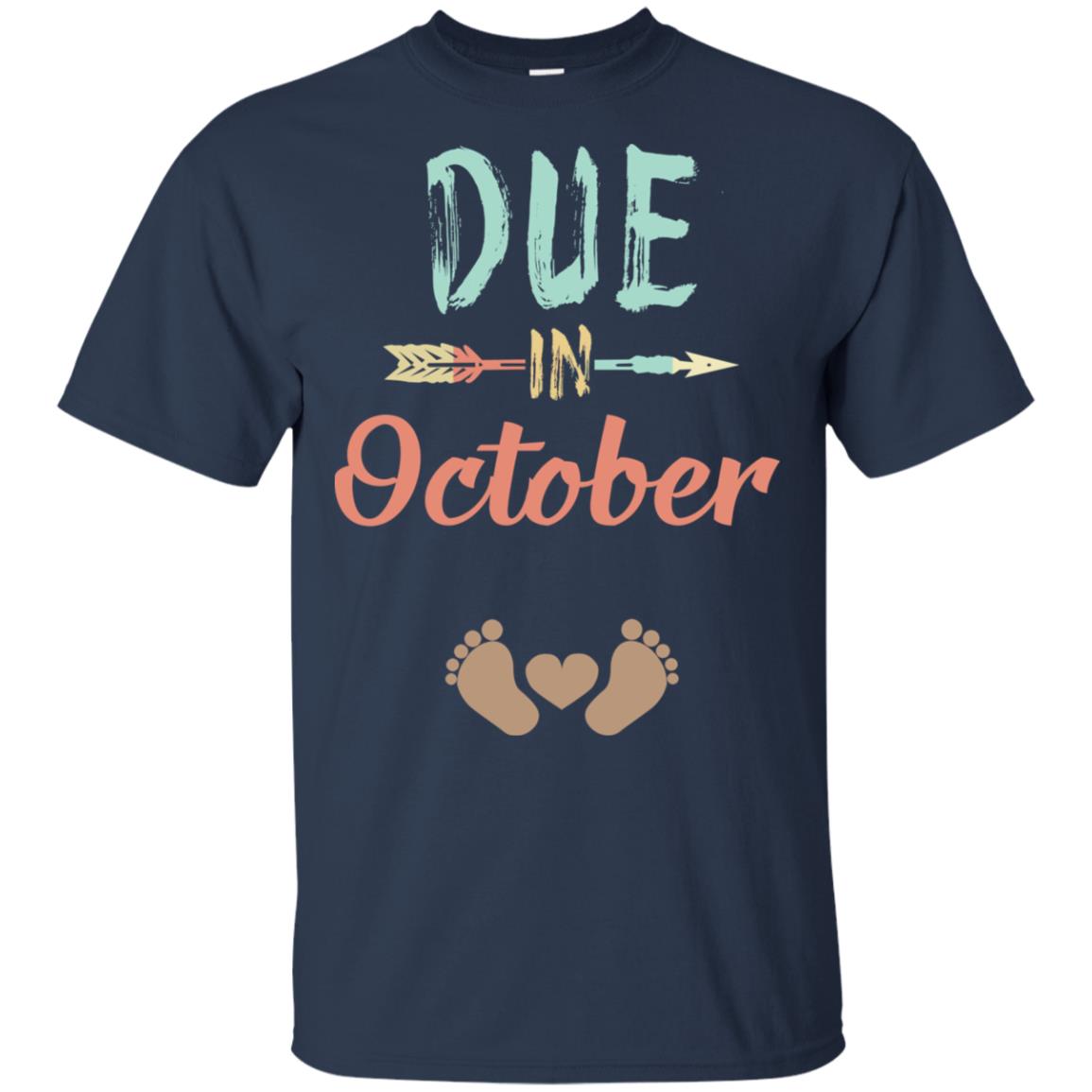 Due Date October Announcement Mommy Bump Pregnancy T-Shirts, Hoodie, Tank