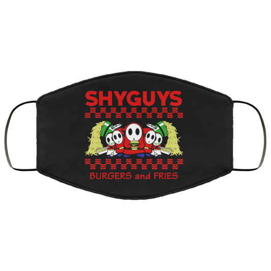 Shyguys Burgers And Fries Face Mask