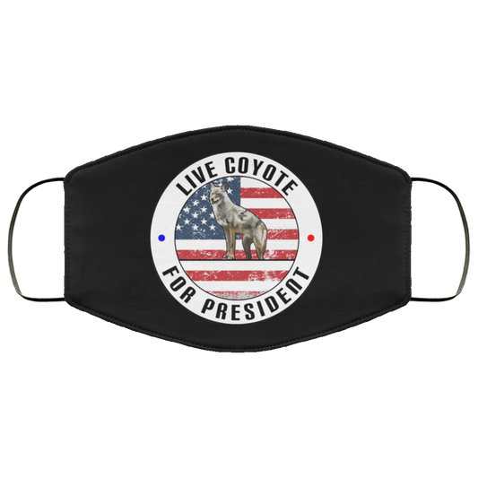 Live Coyote For President 2020 Face Mask