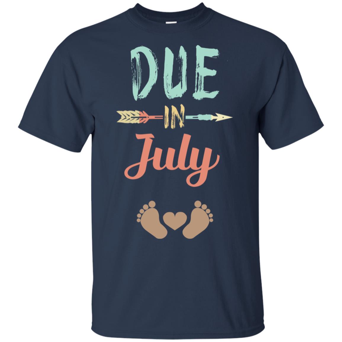 Due Date July Announcement Mommy Bump Pregnancy T-Shirts, Hoodie, Tank