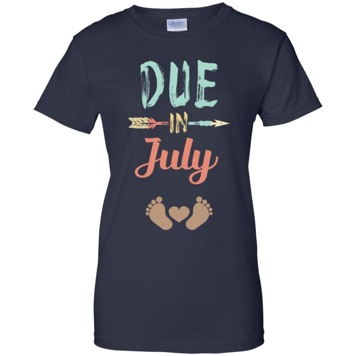 Due Date July Announcement Mommy Bump Pregnancy T-Shirts, Hoodie, Tank