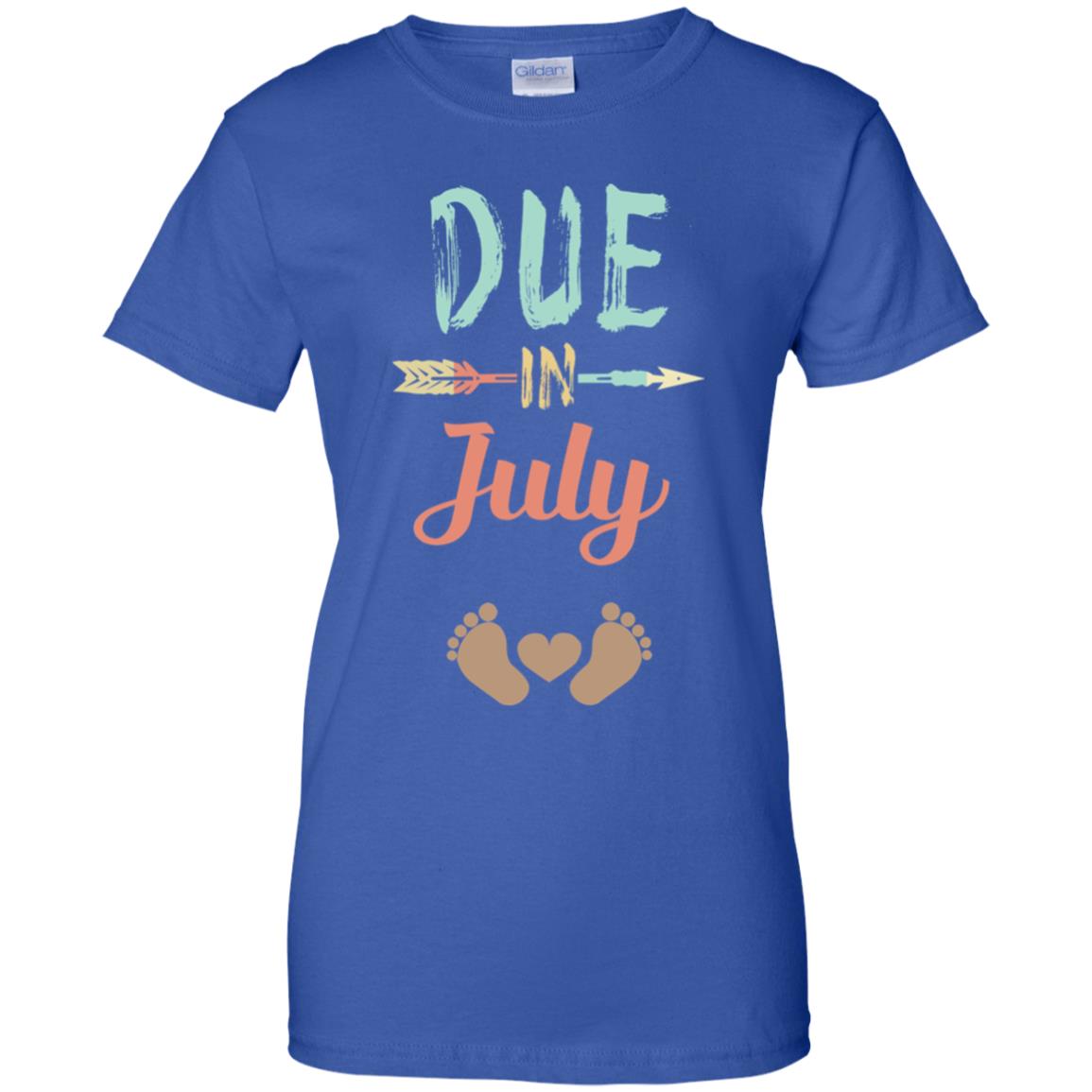 Due Date July Announcement Mommy Bump Pregnancy T-Shirts, Hoodie, Tank