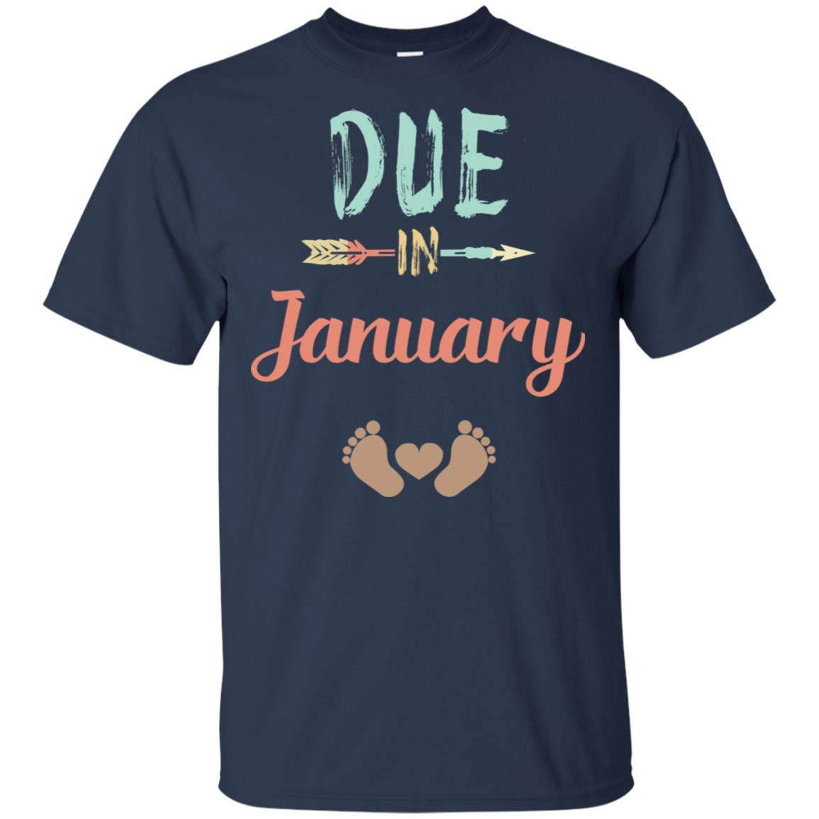 Due Date January Announcement Mommy Bump Pregnancy T-Shirts, Hoodie, Tank