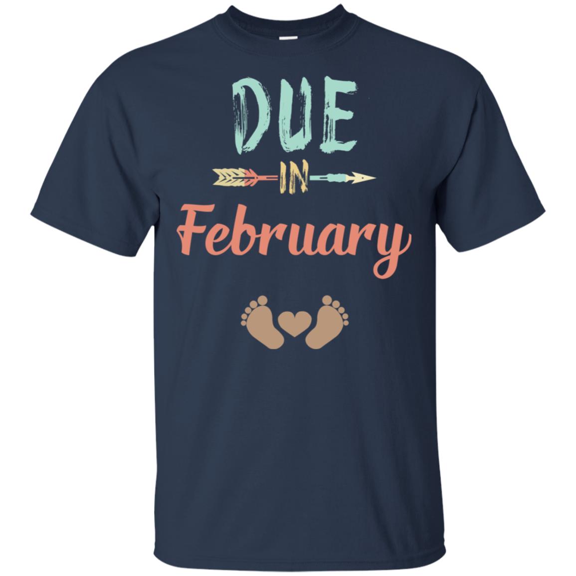Due Date February Announcement Mommy Bump Pregnancy T-Shirts, Hoodie, Tank
