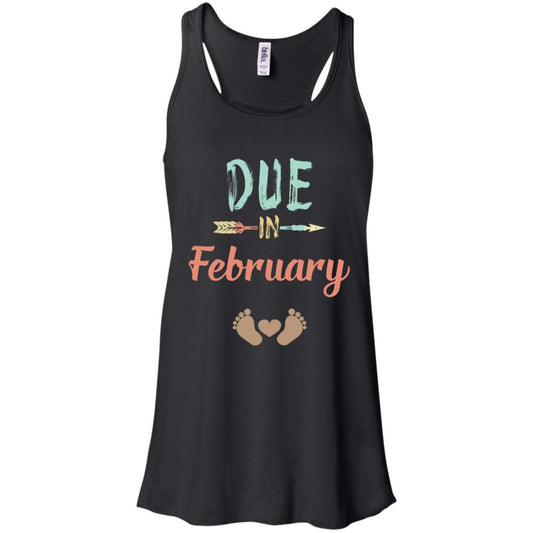 Due Date February Announcement Mommy Bump Pregnancy T-Shirts, Hoodie, Tank