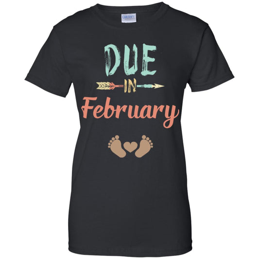 
	Due Date February Announcement Mommy Bump Pregnancy T-Shirts, Hoodie, Tank