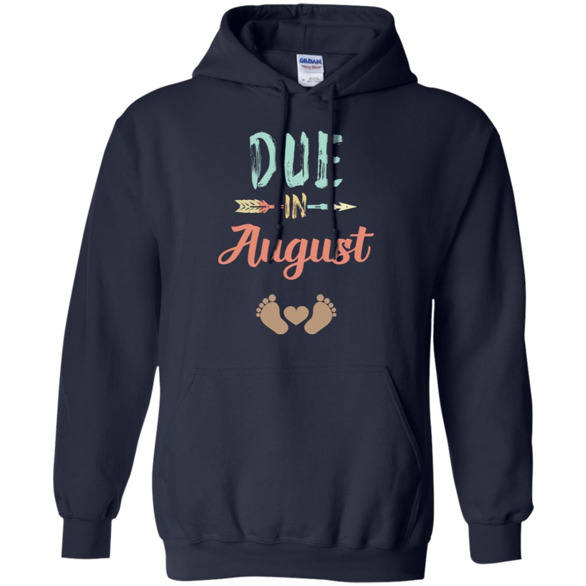 Due Date August Announcement Mommy Bump Pregnancy T-Shirts, Hoodie, Tank