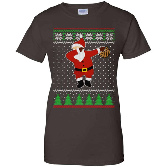 Dabbing Santa Volleyball Ugly Christmas Sweater, T-Shirts, Hoodie