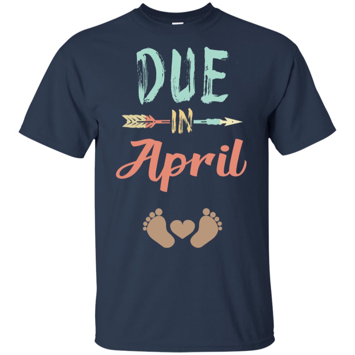Due Date April Announcement Mommy Bump Pregnancy T-Shirts, Hoodie, Tank