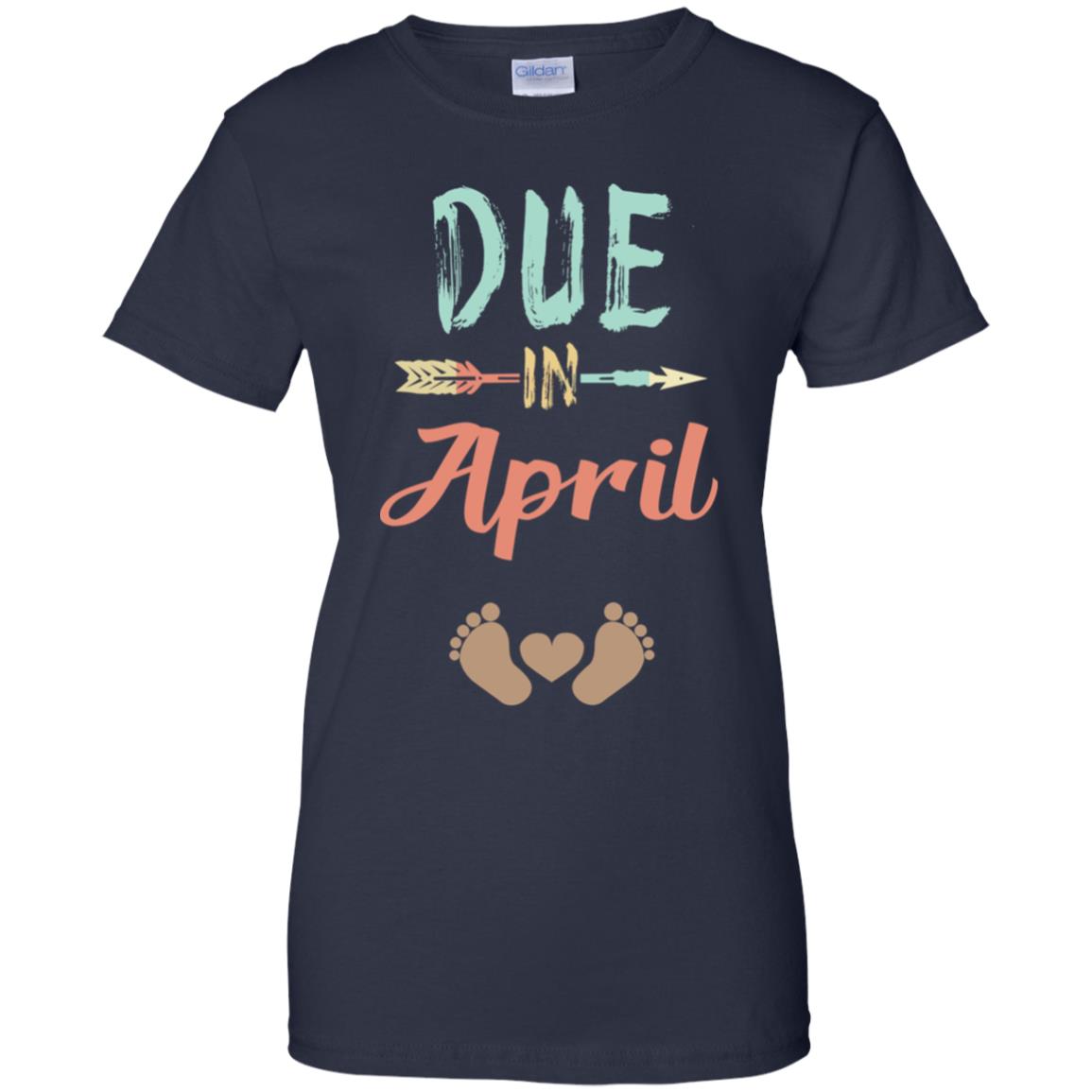 Due Date April Announcement Mommy Bump Pregnancy T-Shirts, Hoodie, Tank