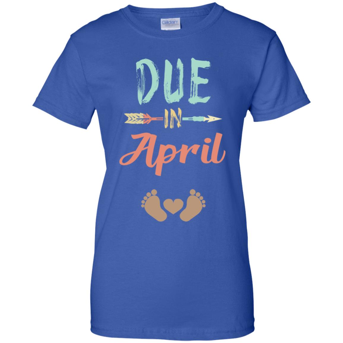 Due Date April Announcement Mommy Bump Pregnancy T-Shirts, Hoodie, Tank