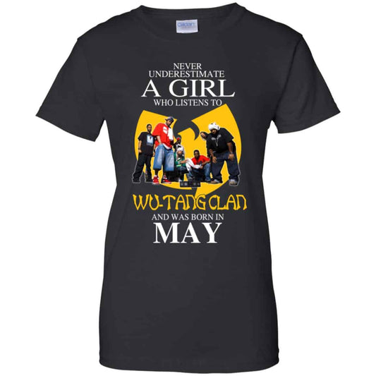 
	A Girl Who Listens To Wu-Tang Clan And Was Born In May T-Shirts, Hoodie, Tank