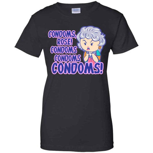 
	Condoms, Rose! Condoms Condoms Condoms Golden Girls Shirt, Hoodie, Tank