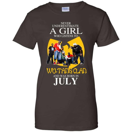 A Girl Who Listens To Wu-Tang Clan And Was Born In July T-Shirts, Hoodie, Tank
