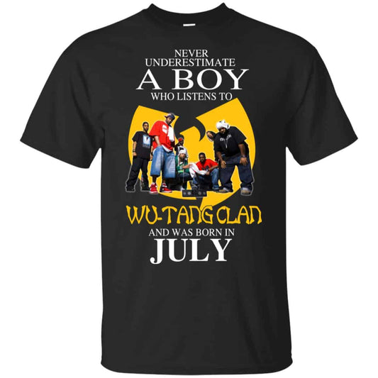 A Boy Who Listens To Wu-Tang Clan And Was Born In July T-Shirts, Hoodie, Tank