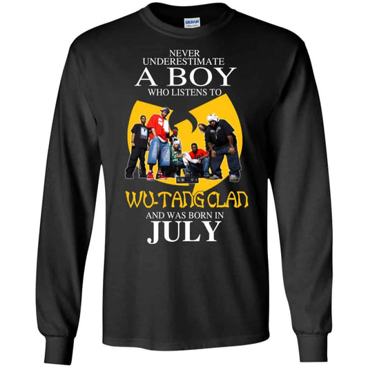 
	A Boy Who Listens To Wu-Tang Clan And Was Born In July T-Shirts, Hoodie, Tank