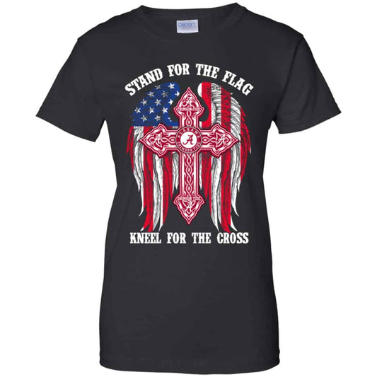 
	Alabama Crimson Tide: Stand For The Flag Kneel For The Cross Shirt, Hoodie, Tank