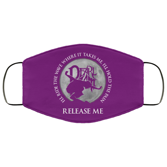 
	I’ll Ride The Wave Where It Takes Me I’ll Hold The Pain Release Me Pearl Jam Face Mask