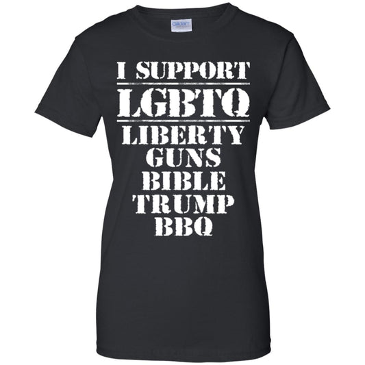 
	I Support LGBTQ Liberty Guns Bible Trump BBQ T-Shirts, Hoodie, Tank