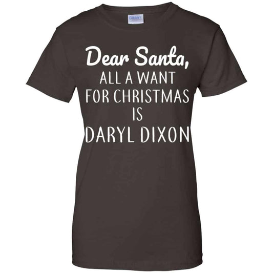 Dear Santa All I Want For Christmas Is Daryl Dixon T-Shirts, Hoodie, Sweater