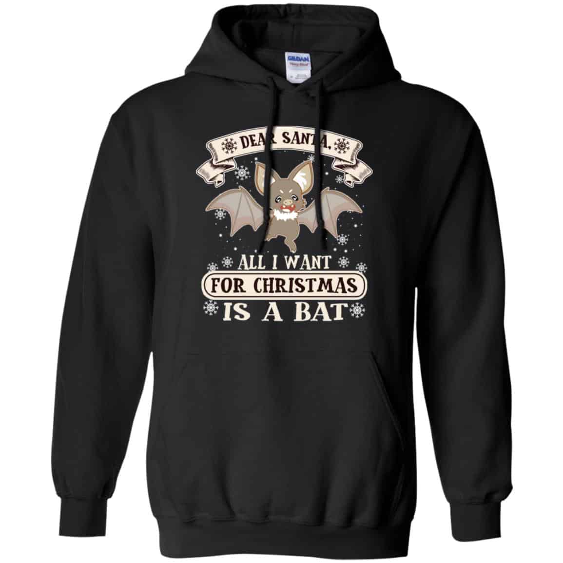 Dear Santa All I Want For Christmas Is A Bat T-Shirts, Hoodie, Sweater