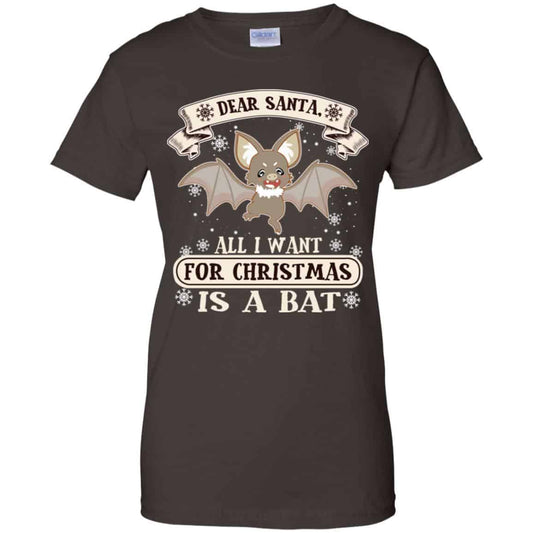 Dear Santa All I Want For Christmas Is A Bat T-Shirts, Hoodie, Sweater