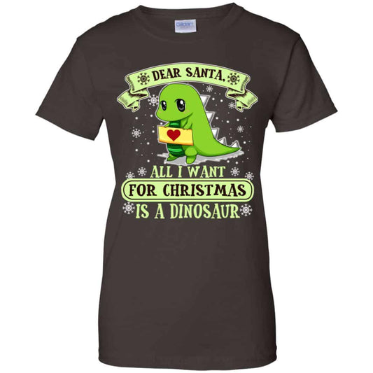 Dear Santa All I Want For Christmas Is A Dinosaur T-Shirts, Hoodie, Sweater