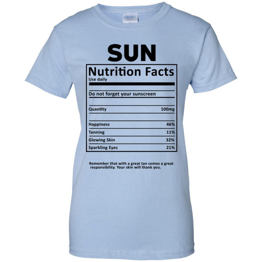 
	Sun Nutrition Facts T-Shirts, Hoodie, Tank