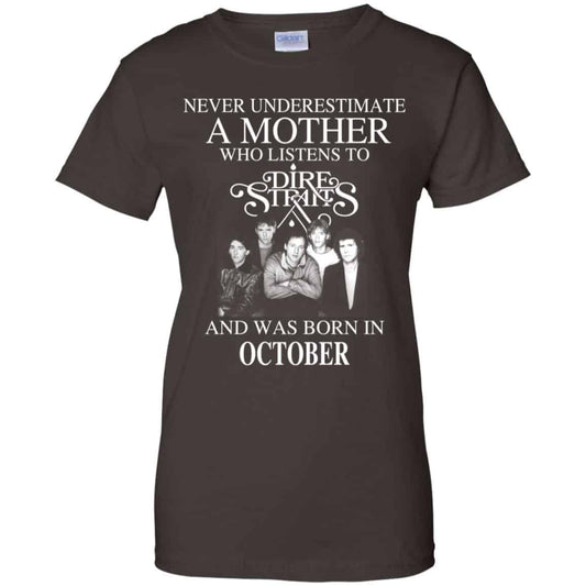 A Mother Who Listens To Dire Straits And Was Born In October T-Shirts, Hoodie, Tank