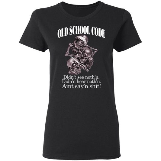 Old School Code Didn’t See Nothing Shirt, Hoodie, Tank