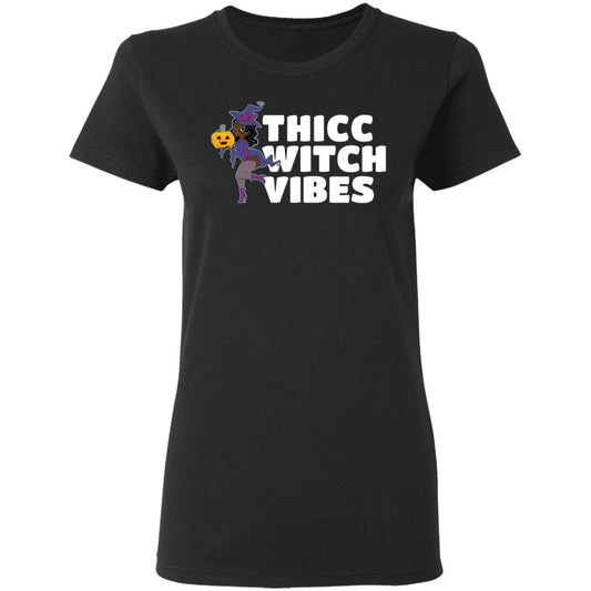 Thicc Witch Vibes Funny Bbw Redhead Witch Halloween Shirt, Hoodie, Tank